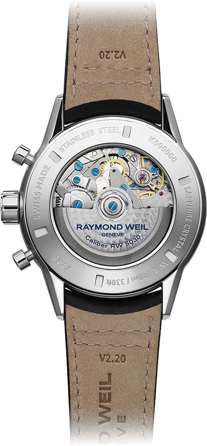 Raymond Weil Freelancer — задняя сторона корпуса