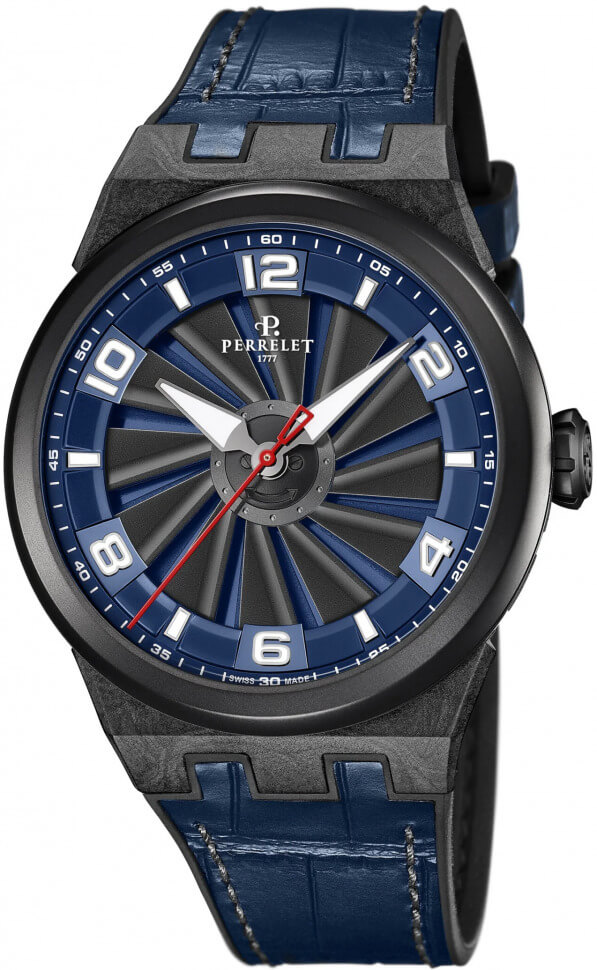 Perrelet Turbine Carbon Midnight Blue